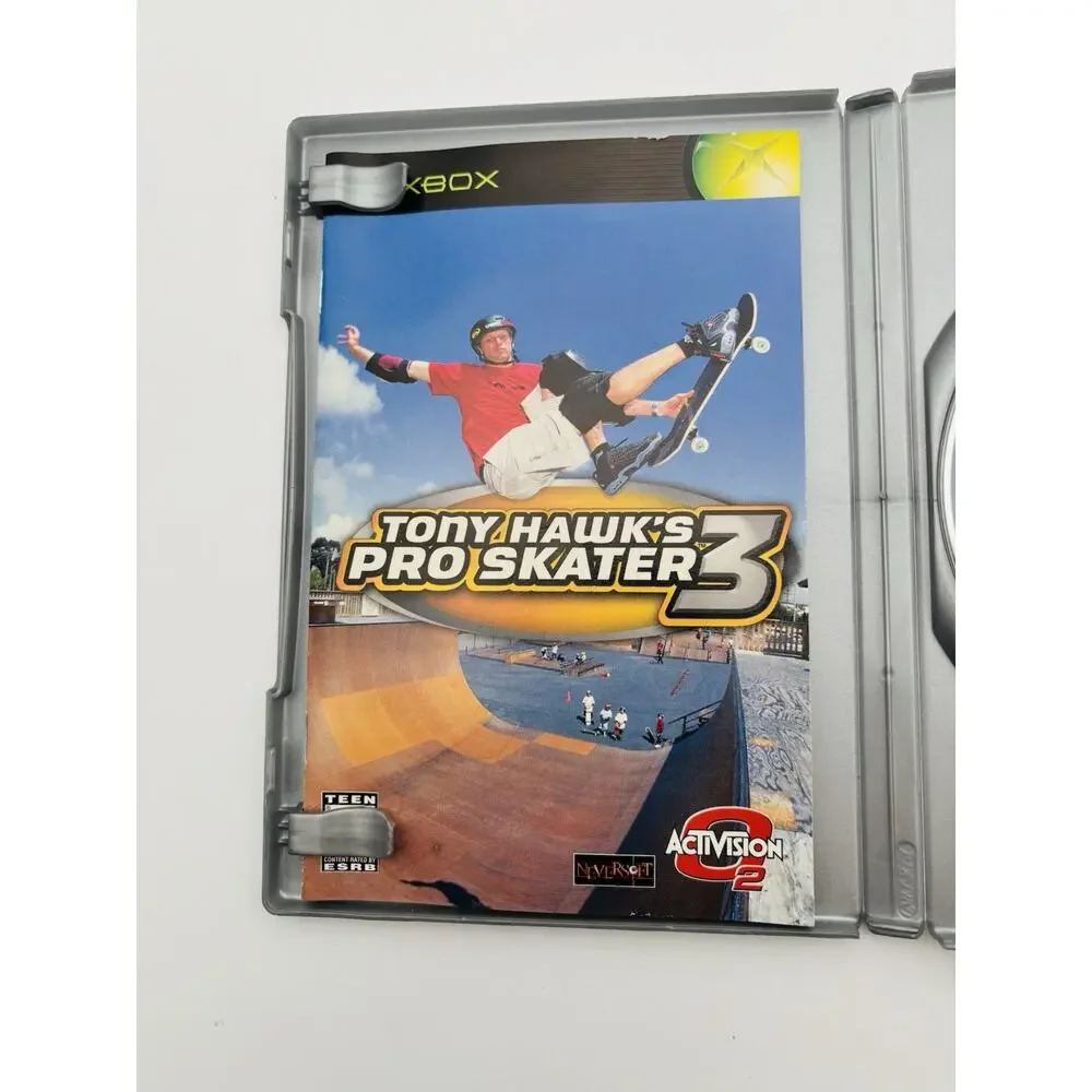 Tony Hawk's Pro Skater 3 Xbox Platinum Hits CIB With Reg Card Skate Tested Works